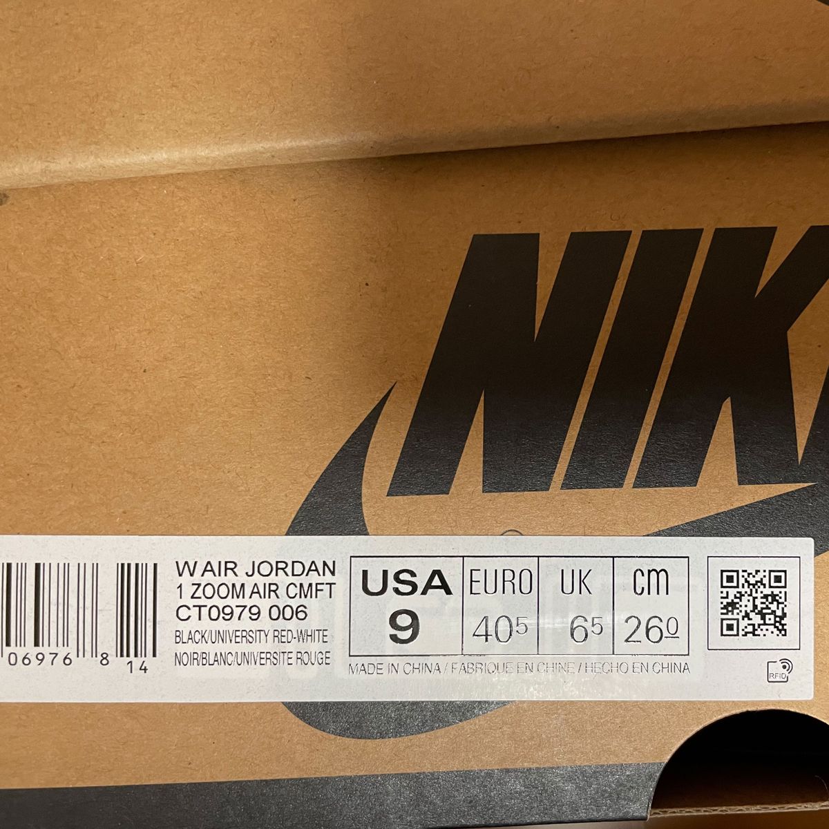 Nike WMNS Air Jordan 1 High Zoom Air Comfort "Bred"