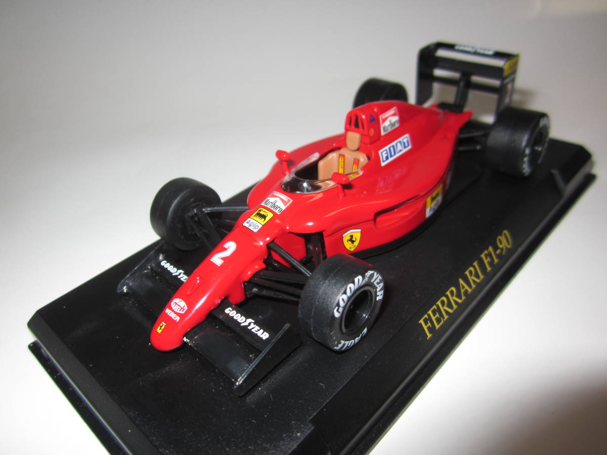 即決 イクソ製 アシェット 1/43 フェラーリ F1-90(641/2) 1990年 №1 アラン・プロスト車改造 №2 ナイジェル・マンセル　マルボロ仕様_画像3