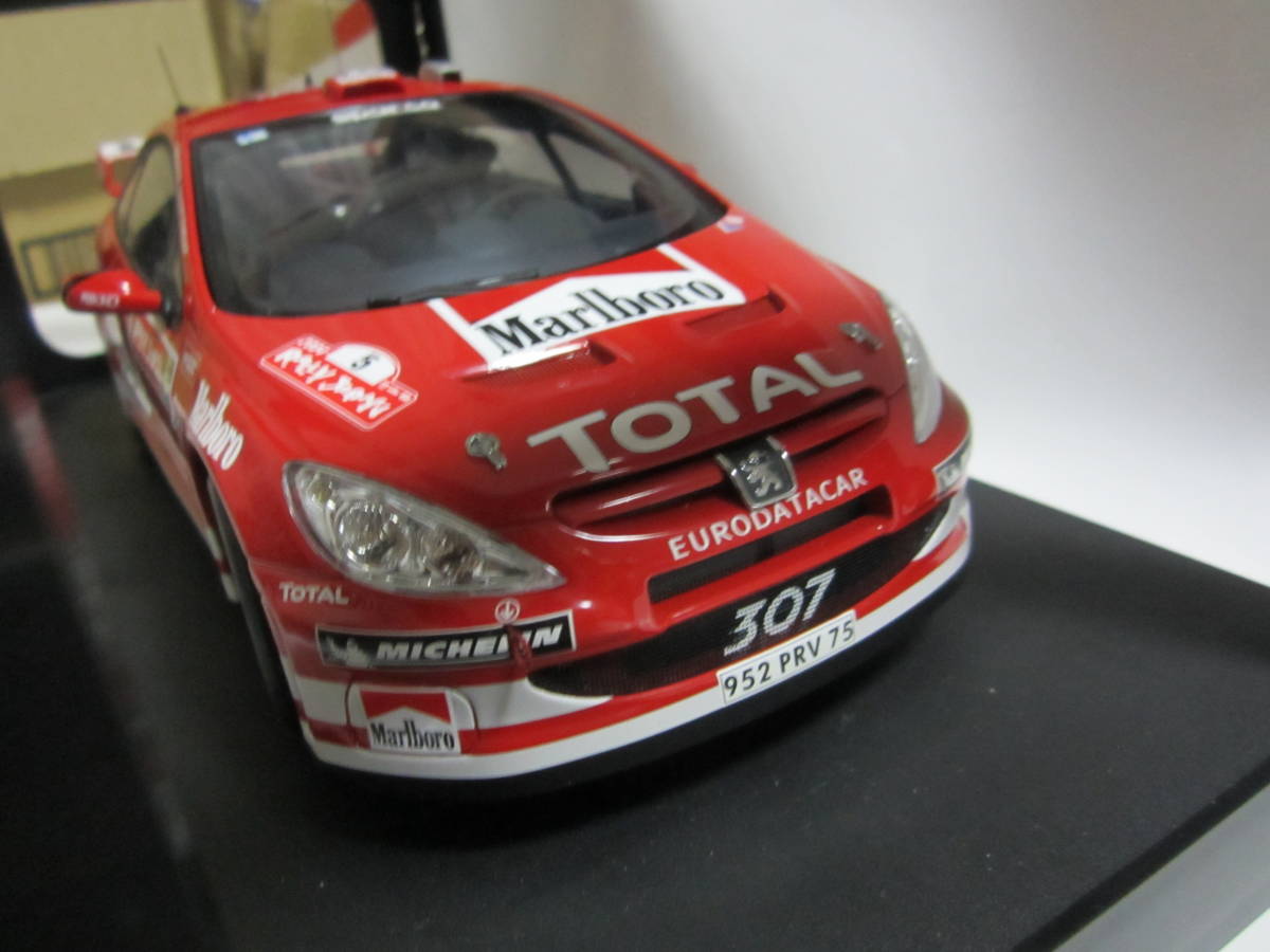 即決 オートアート 1/18 プジョー 307 WRC 2004年モンテカルロ改 ラリー・ジャパン №5 マーカス・グロンホルム車 マルボロ仕様の画像7