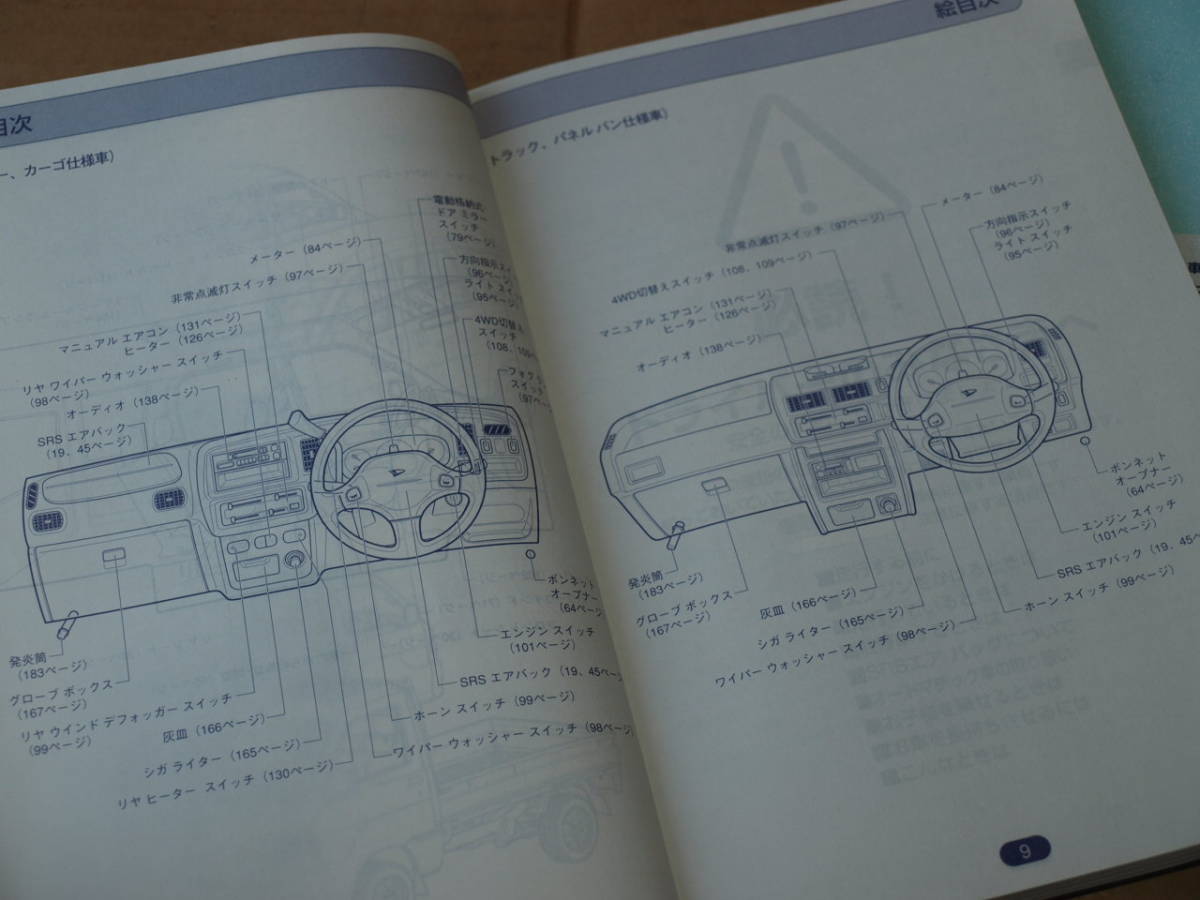 * S220V S220G Atrai Wagon Hijet Cargo original vehicle user's manual user's manual record list Heisei era 11 year 1998 year 12 month issue 01999-97501 *231020
