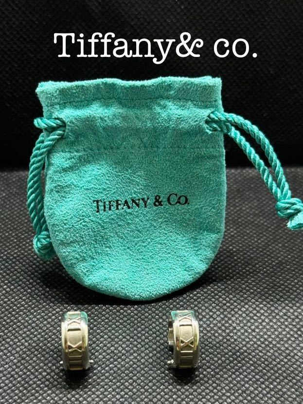 TIFFANY Co ピアス ティファニー シルバー アクセサリー 袋 6-2_画像1