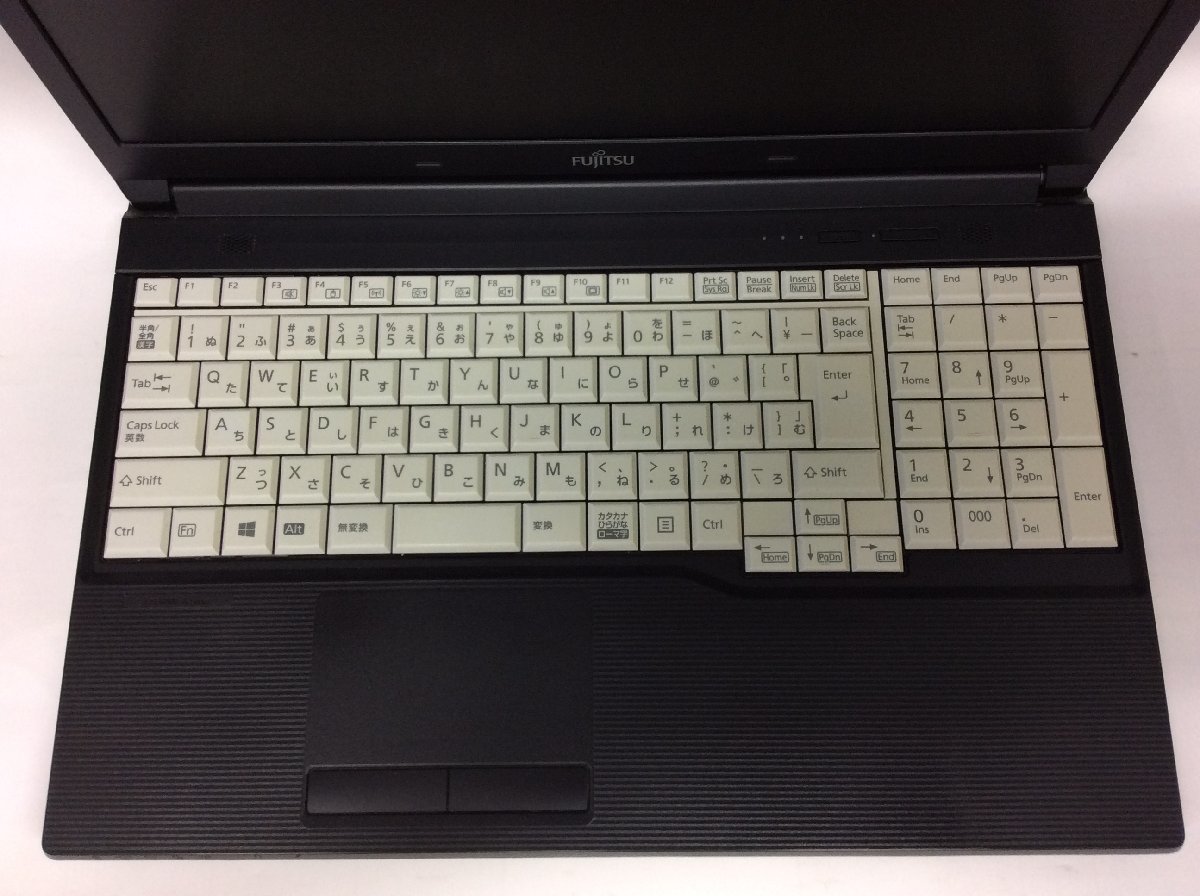 ジャンク/ FUJITSU FMVA2601HP LIFEBOOK A577/SX Intel Core i3-7130U メモリ4.1GB HDD500.1GB 【G15543】_キーボードが黄ばんでいます