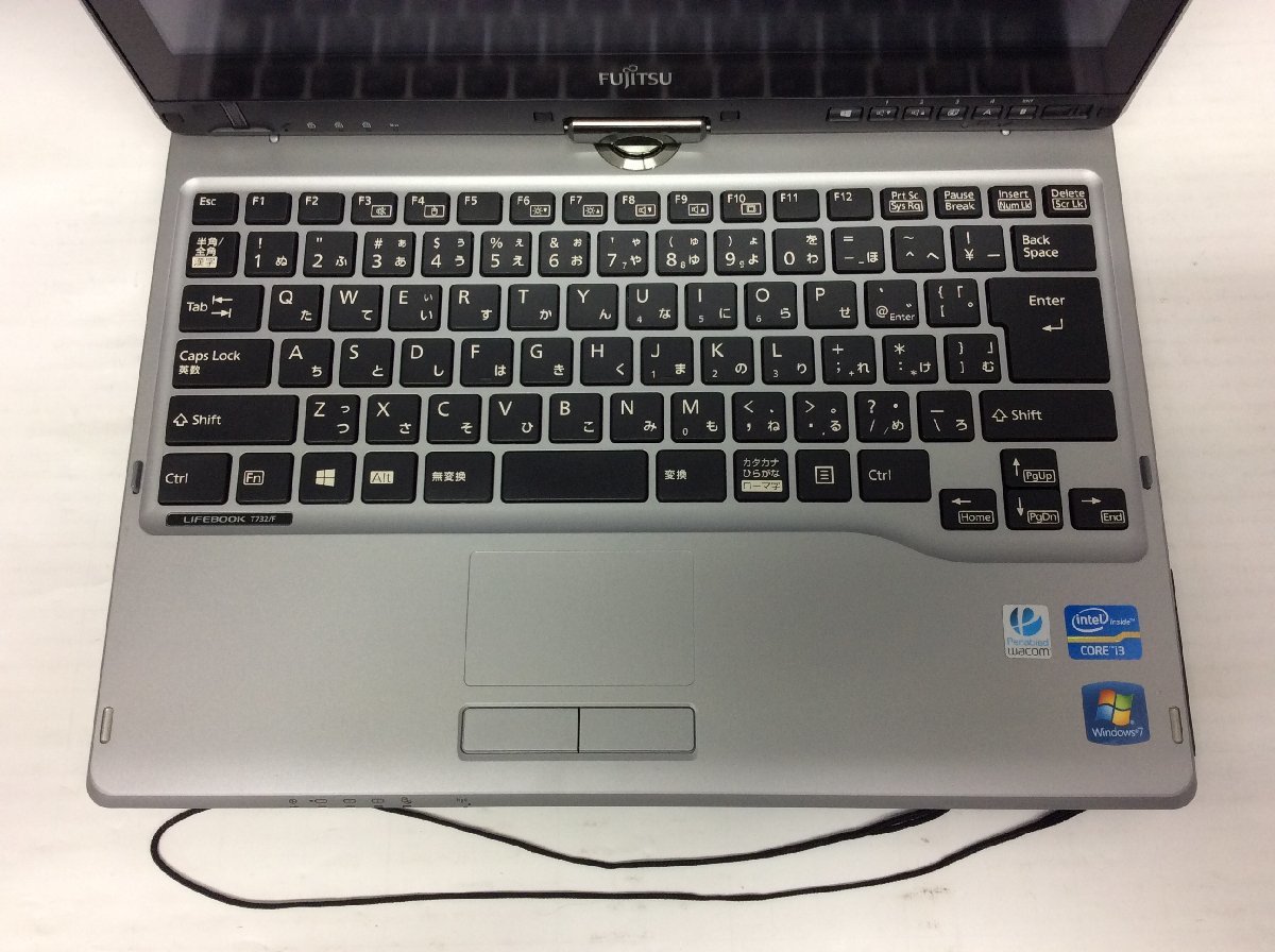 ジャンク/ FUJITSU FMVNT7S2EZ LIFEBOOK T732/F Intel Core i3-3110M メモリ4.1GB ストレージ無し 【G15894】_画像4