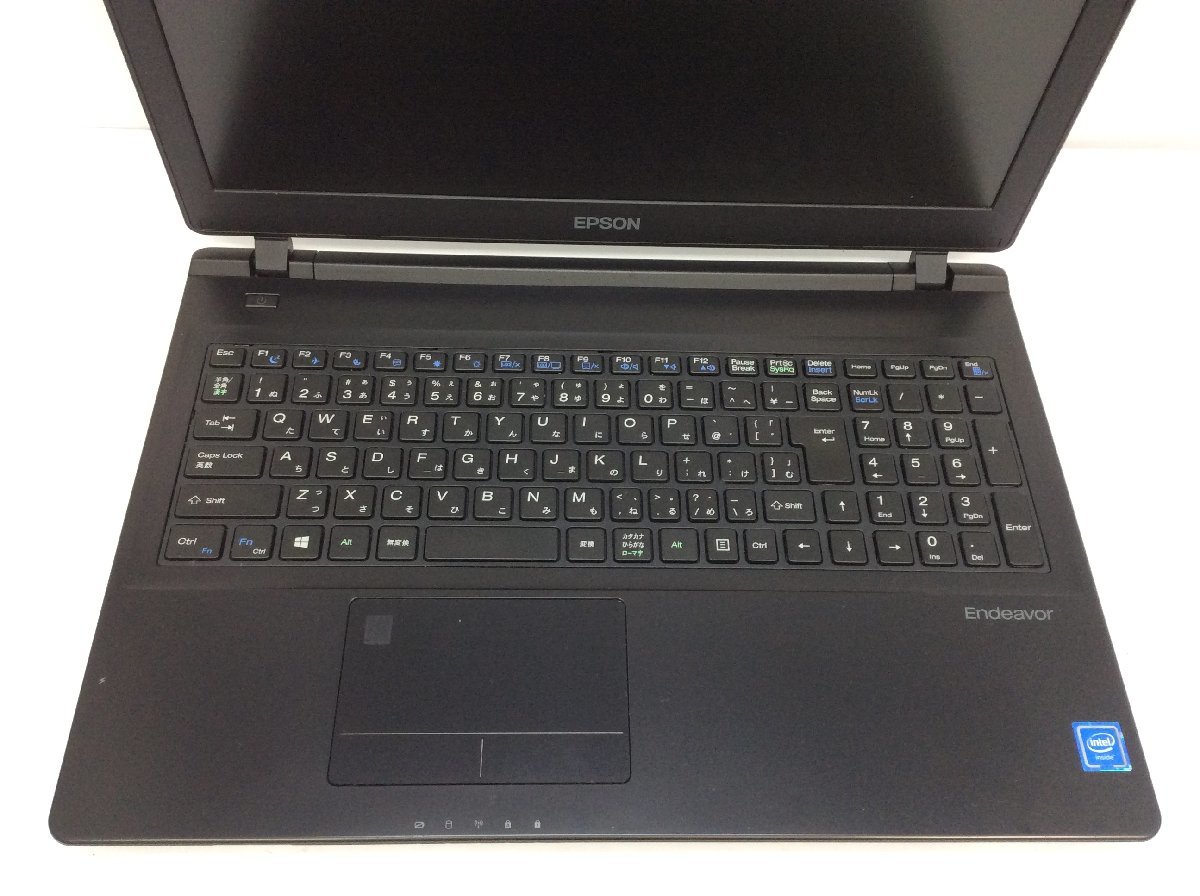 ジャンク/ EPSON Endeavor NJ4300E Intel Celeron 4205U メモリ4.1GB HDD500.1GB 【G16125】_キーボードにテカリがあります