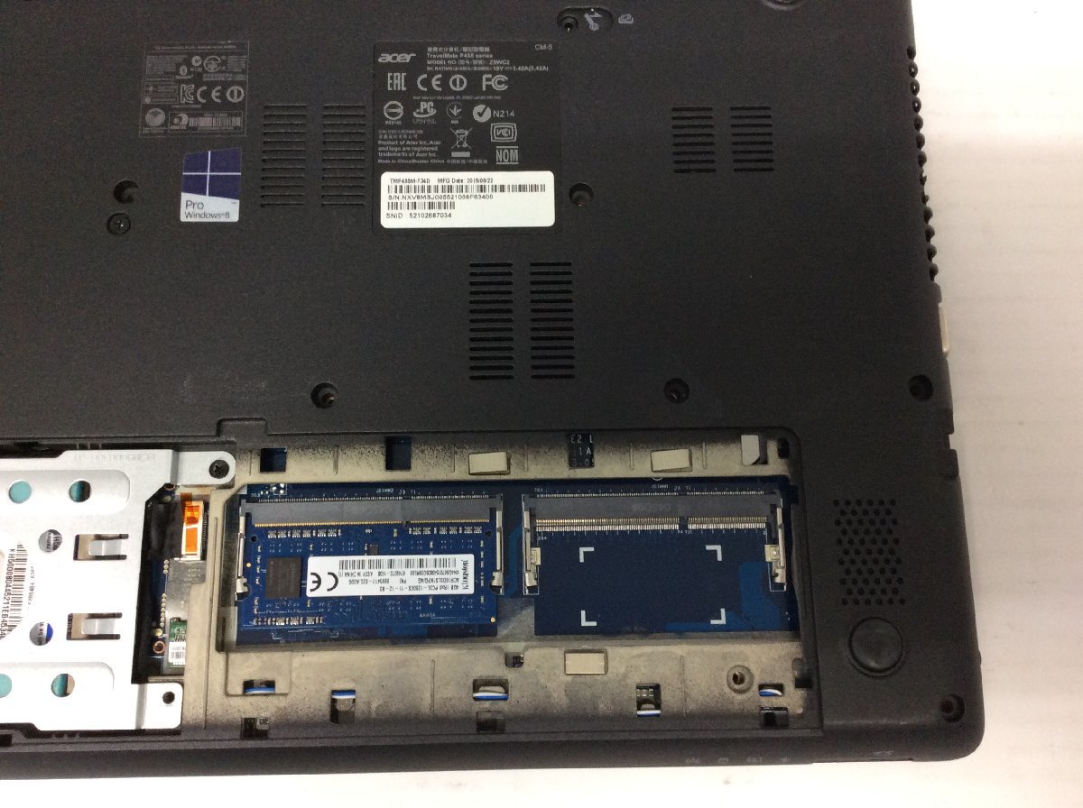  Junk / Acer TMP455-M Intel Core i3-4005U memory 4.1GB HDD500.1GB [G16218]
