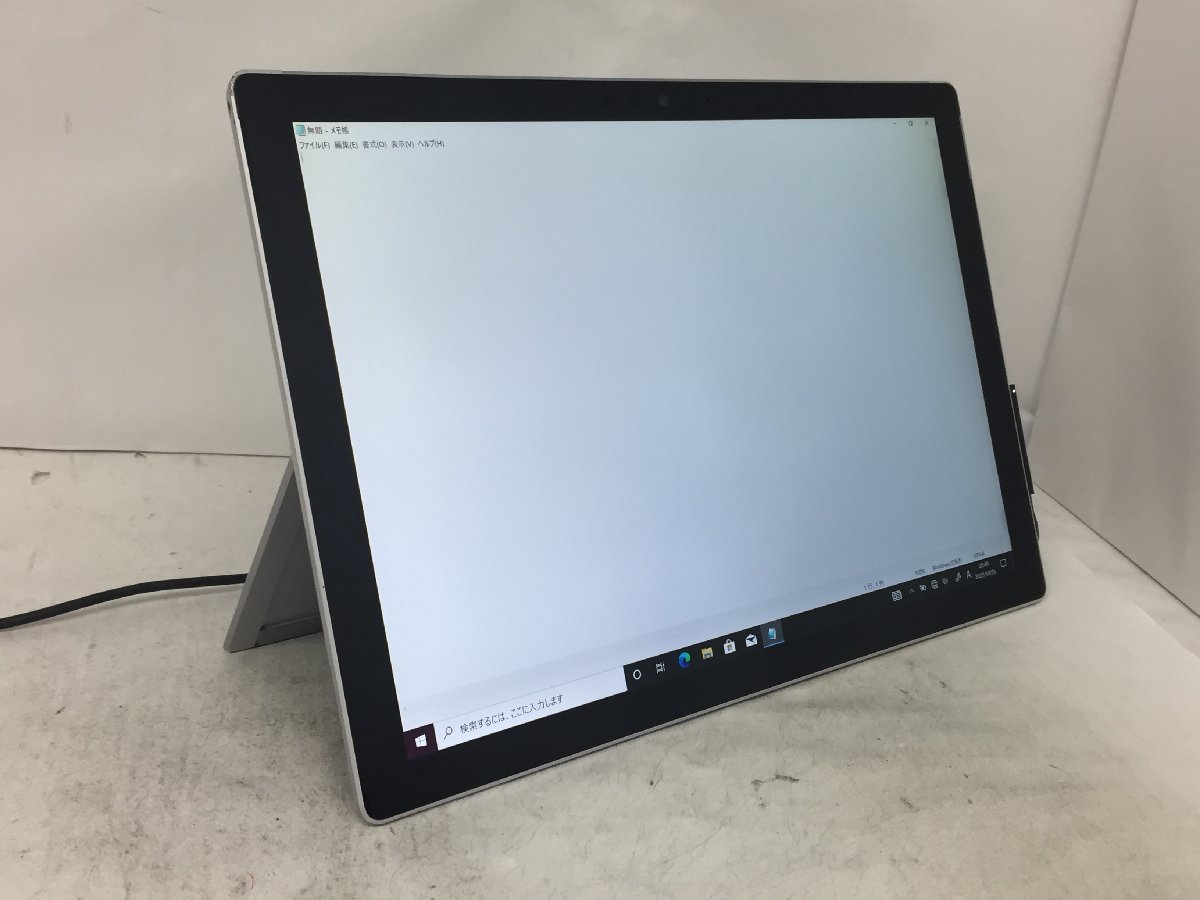 ジャンク/1円/Microsoft Surface Pro5 Model 1796/Core i5 7300U 2.60GHz/128GB/8GB/12.3インチ/Windows10 Pro/高速SSD/高解像度/AC欠品_液晶が変色しています