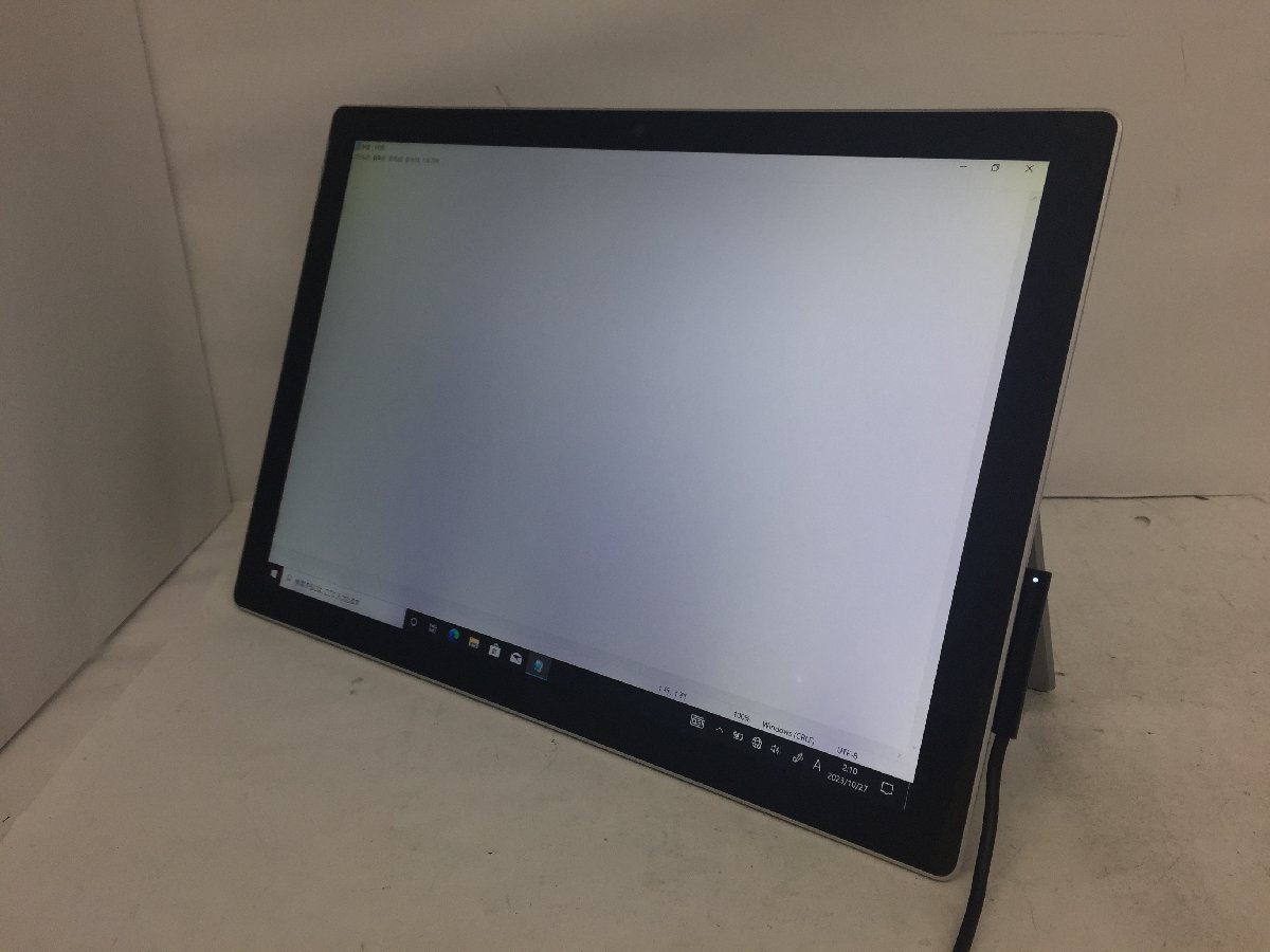 ジャンク/1円/Microsoft Surface Pro6 Model 1796/Core i5 8350U 1.70GHz/256GB/8GB/12.3インチ/Windows10 Pro/高速SSD/第8世代/AC欠品_液晶に変色・色ムラがあります