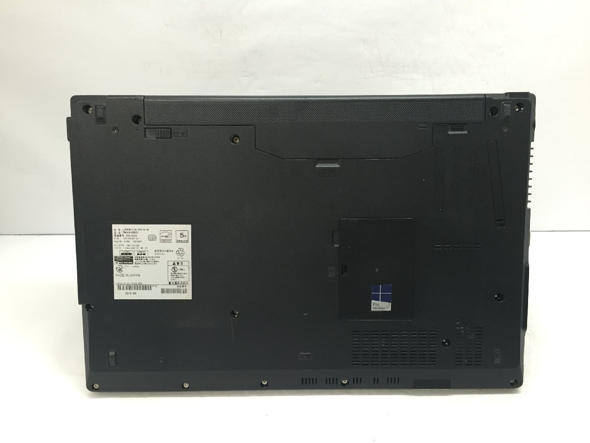 ジャンク/ FUJITSU FMVA10001 LIFEBOOK A574/M Intel Core i5-4310M メモリ8.19GB HDD500.1GB 【G15933】_底面にキズがあります