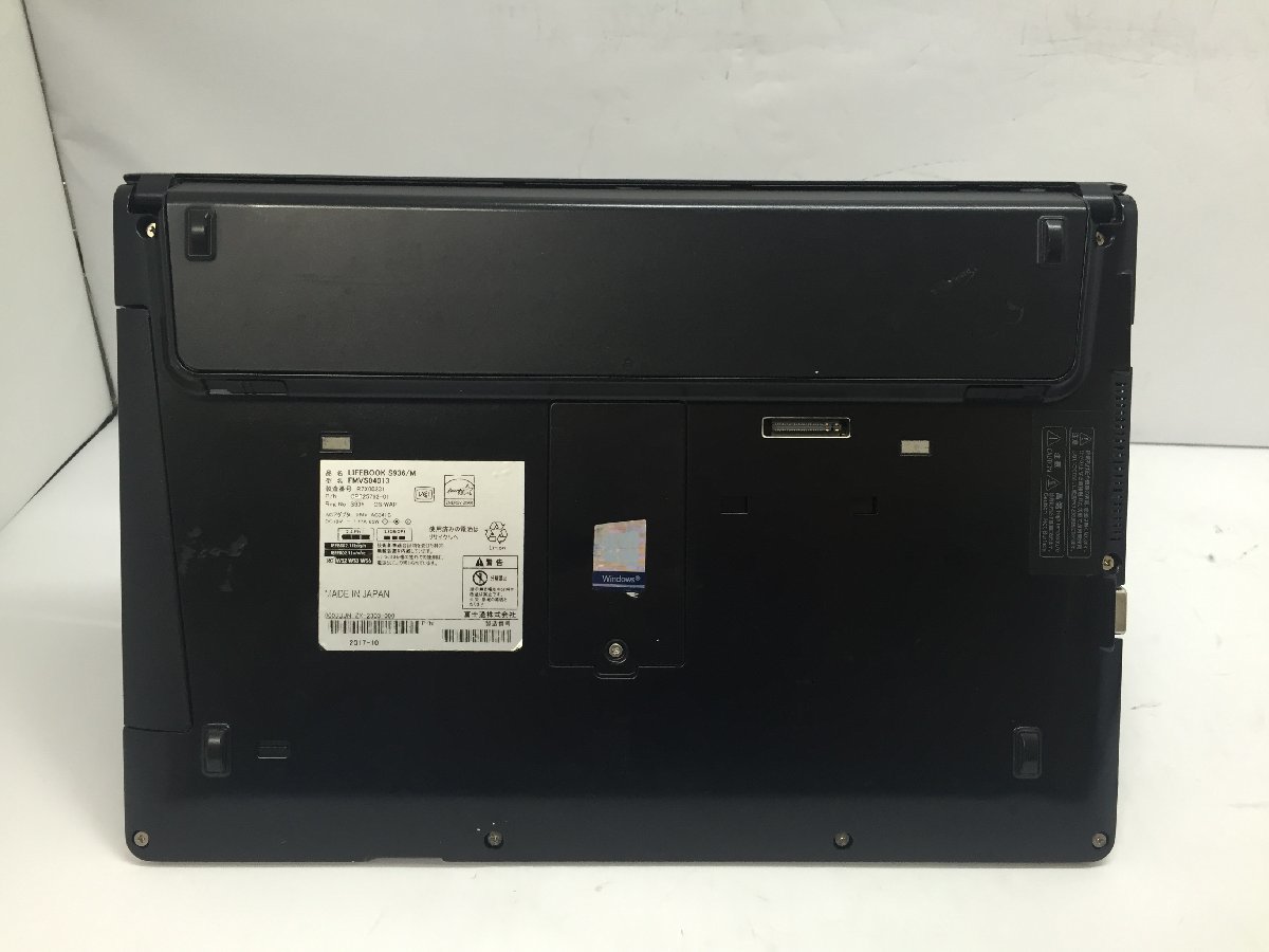 ジャンク/ FUJITSU FMVS04013 LIFEBOOK S936/M Intel Celeron 3955U メモリ4.1GB SSD128.03GB 【G16451】_画像9