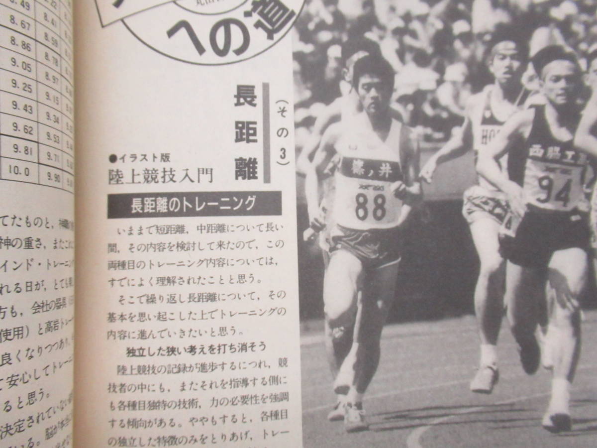 T13◆ 【瀬古利彦 1987年名古屋ロードレース】 月刊陸上競技 1987年4月号 231126_画像5