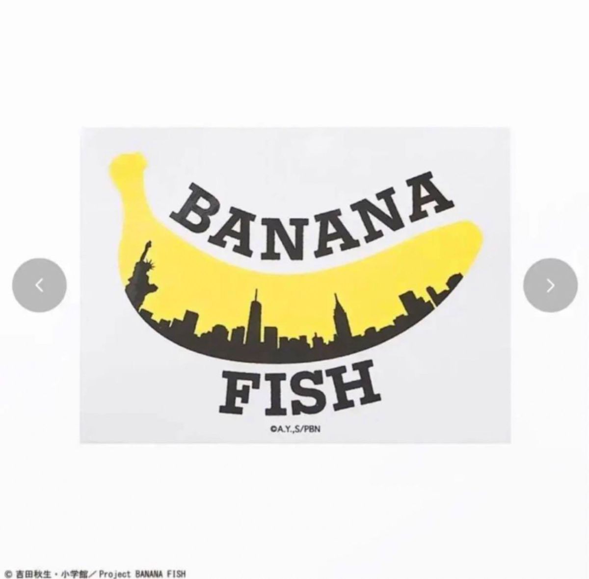 バナナフィッシュ トートバッグ ステッカー付き BANANA FISH アベイル