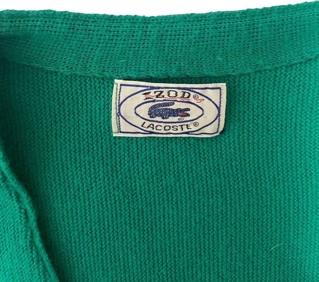 80s IZOD LACOSTE グリーンアクリルカーディガン VINTAGE|Yahoo 80s IZOD LACOSTE グリーンアクリルカーディガン VINTAGE|Yahoo