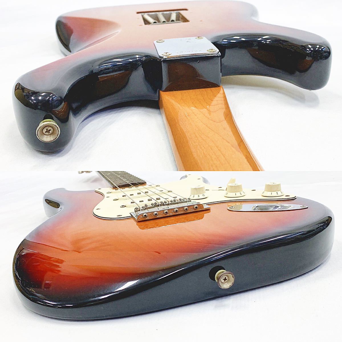 希少 音出しOK Fender USA 6Z ストラトキャスター エレキギター 定番カラー 状態良好 専用ハードケース 付属品多数有り R阿1020☆_画像10