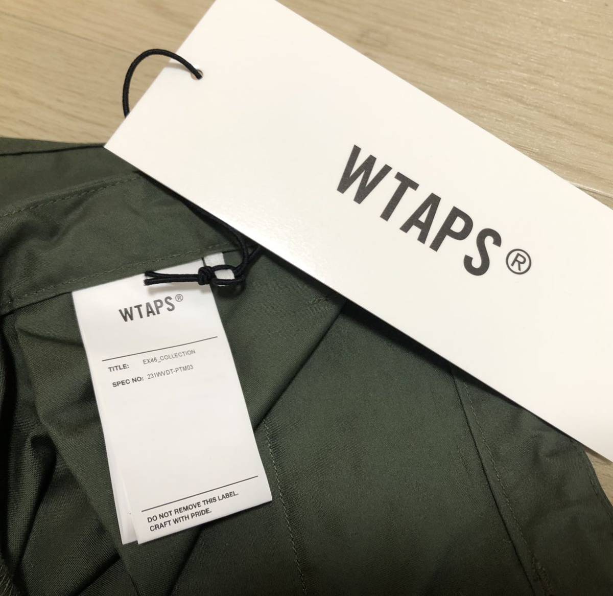 新品未使用 WTAPS / ダブルタップス 23SS MILT0001 / TROUSERS / NYCO. OXFORD OLIVE DRAB サイズ02/M カーゴパンツ オリーブ_画像6