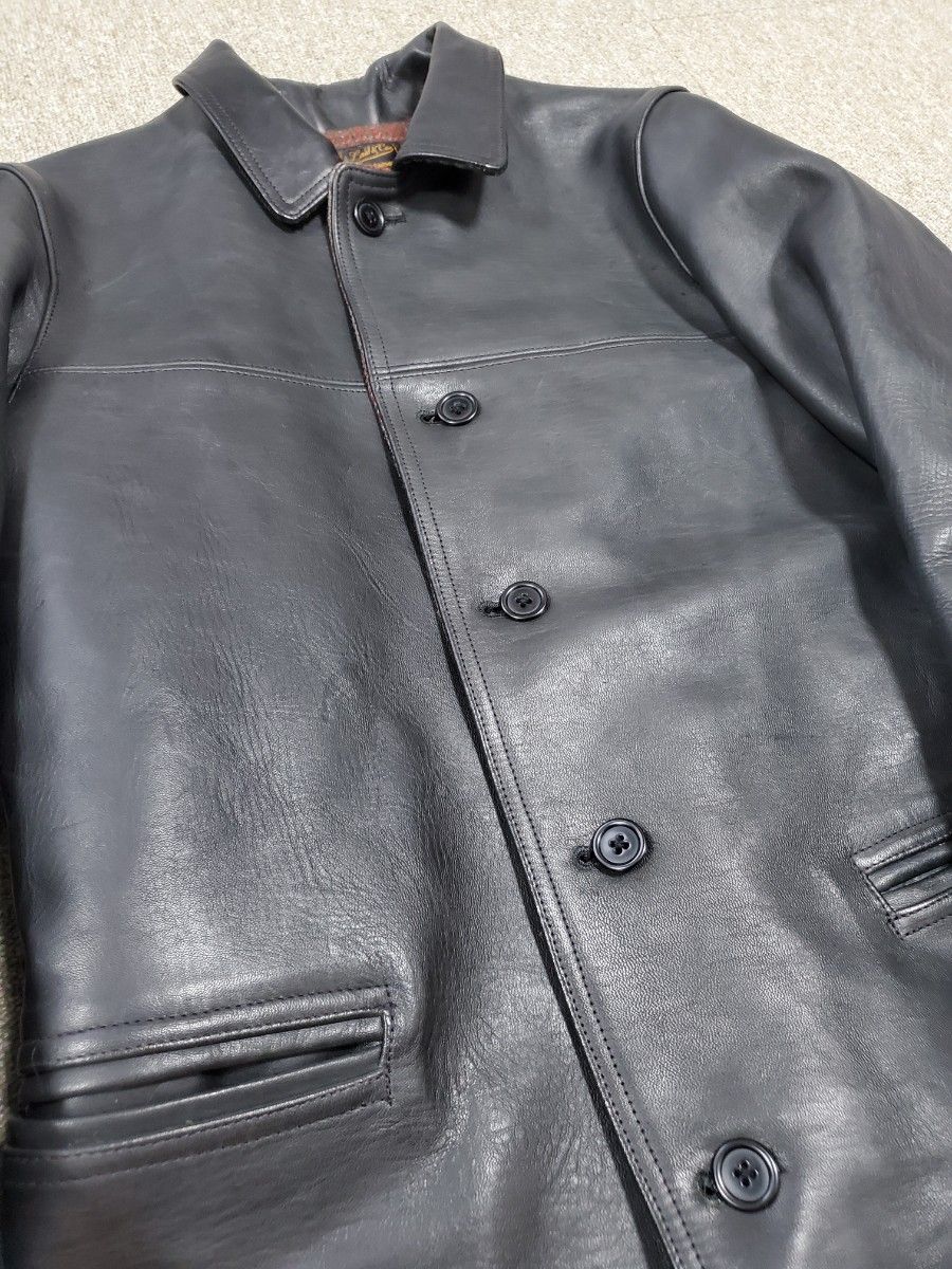 アットラスト At Last&Co カーコート 1st モデル 38 黒 HORSE アットラスト At Last&Co カーコート 1st モデル 38 黒 HORSE