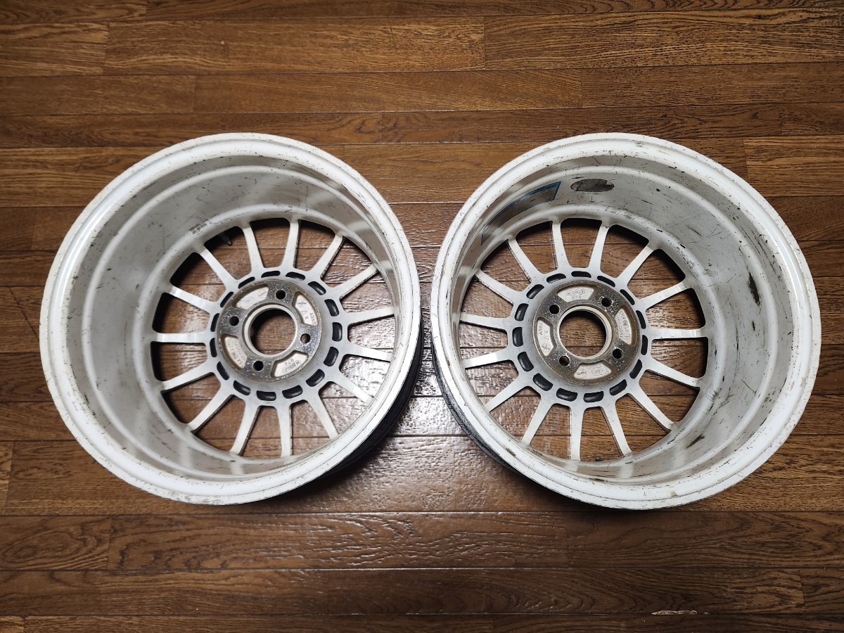 エンケイ　RC-T4　15-7.5J＋40　PCD100　4穴　中古2本セット_画像2