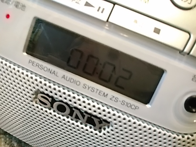 早い者勝ち格安即決　SONY ポータブル・CDラジオ 「ZS-S10CP」 ソニー_画像5