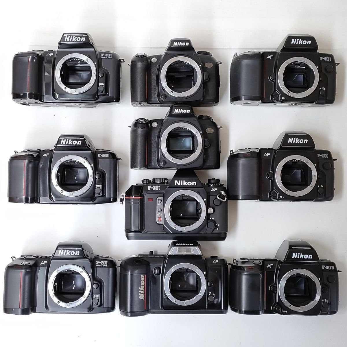 Nikon F-801s , F-801 , F-601 , F-501 , F-401 , u2 他 ボディ 10点セット まとめ ●ジャンク品 [7832TMC]_画像1