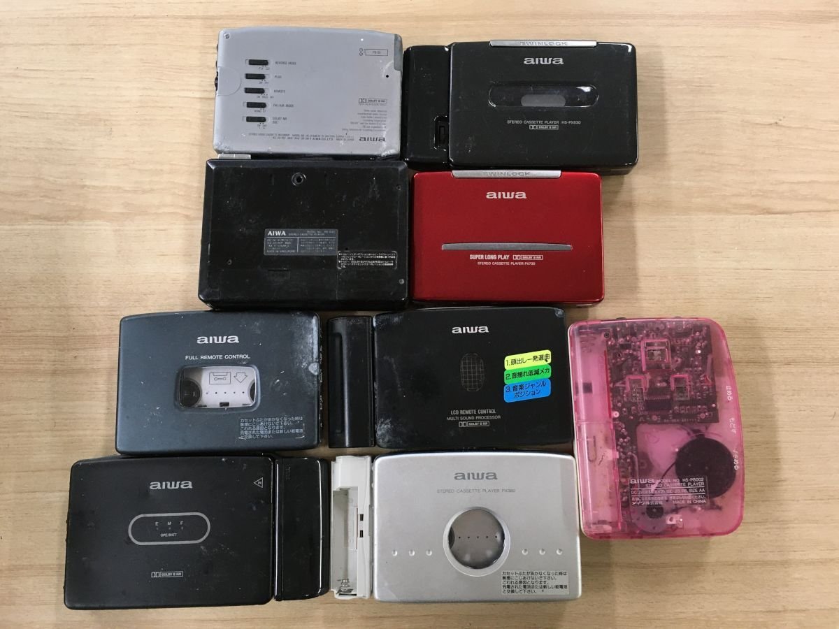 AIWA JX828 HS-PX830 HS-G30 PX730 他 アイワ cassetteboy カセットプレーヤー カセットボーイ 9点セット◆ジャンク品 [1525W]_画像5