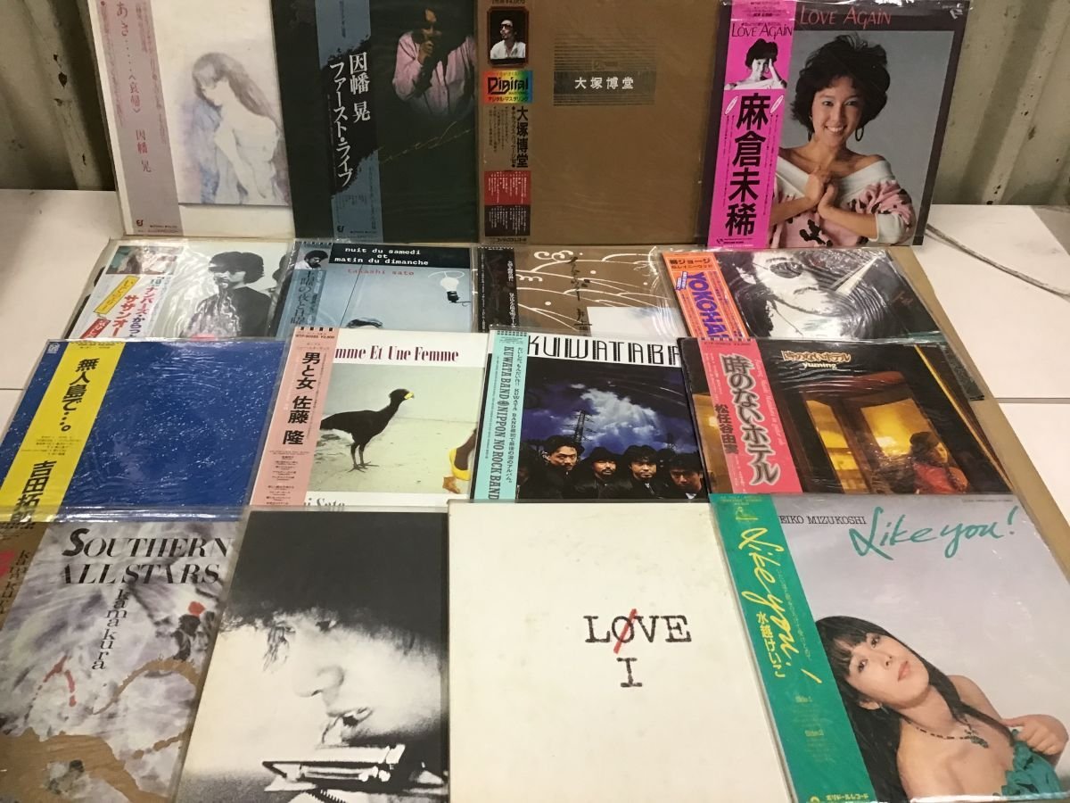 LP 松任谷由実 柳ジョージ 邦楽 和モノ シティポップ ロック 他 レコード まとめ 帯付含 36点セット [3457SH]_画像1