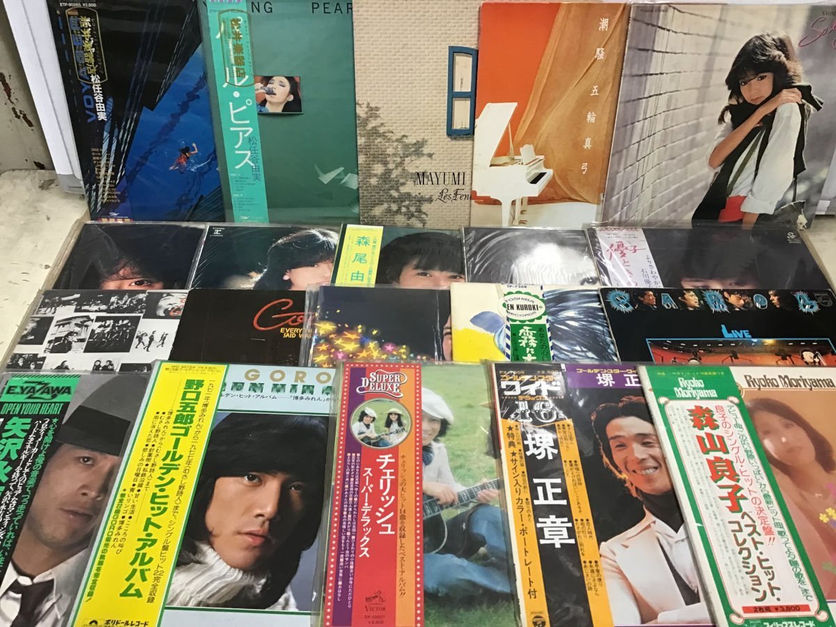 LP 邦楽 和モノ シティポップ ロック 他 レコード まとめ 帯付含 大量 山崎ハコ 五輪真弓 40点セット [3358SH]_画像2