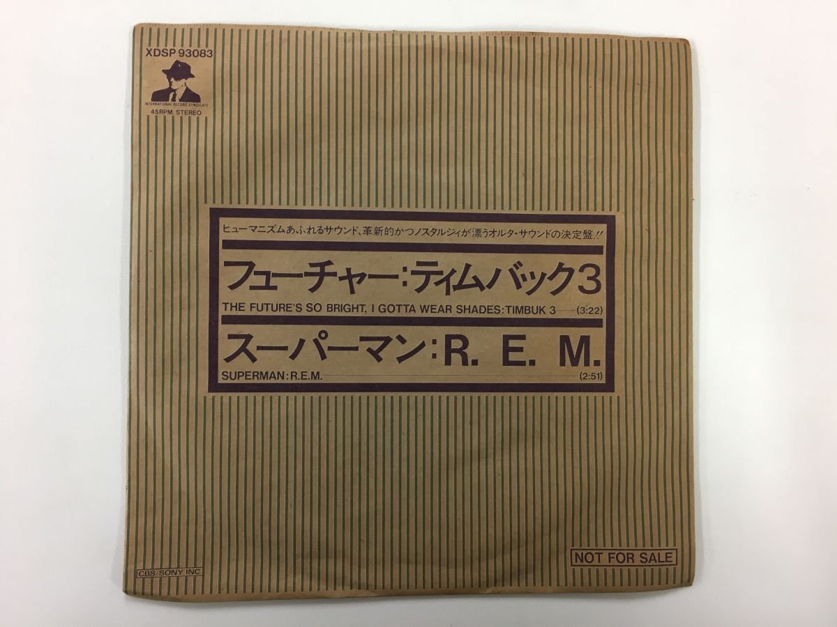 EP / TIMBUK 3/R.E.M / THE FUTURE'S SO BRIGHT I GOTTA WEAR SHADES / プロモ [6908RQ]_画像1