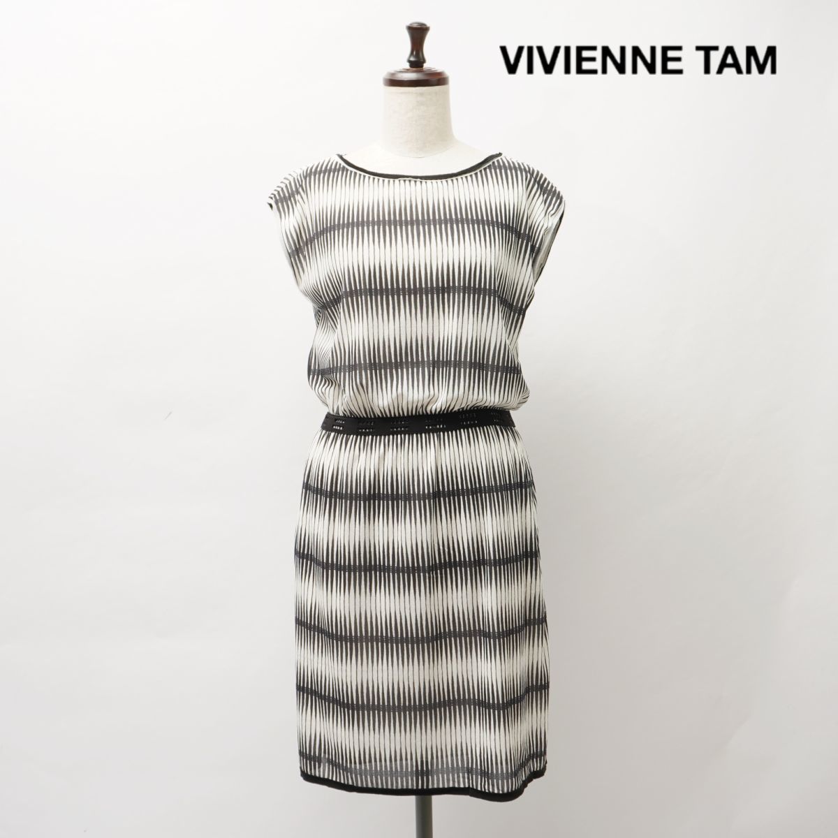 Красота Vivienne Tam Vivi Tum Tump Pattern Street Material Nylon Kny Длина.