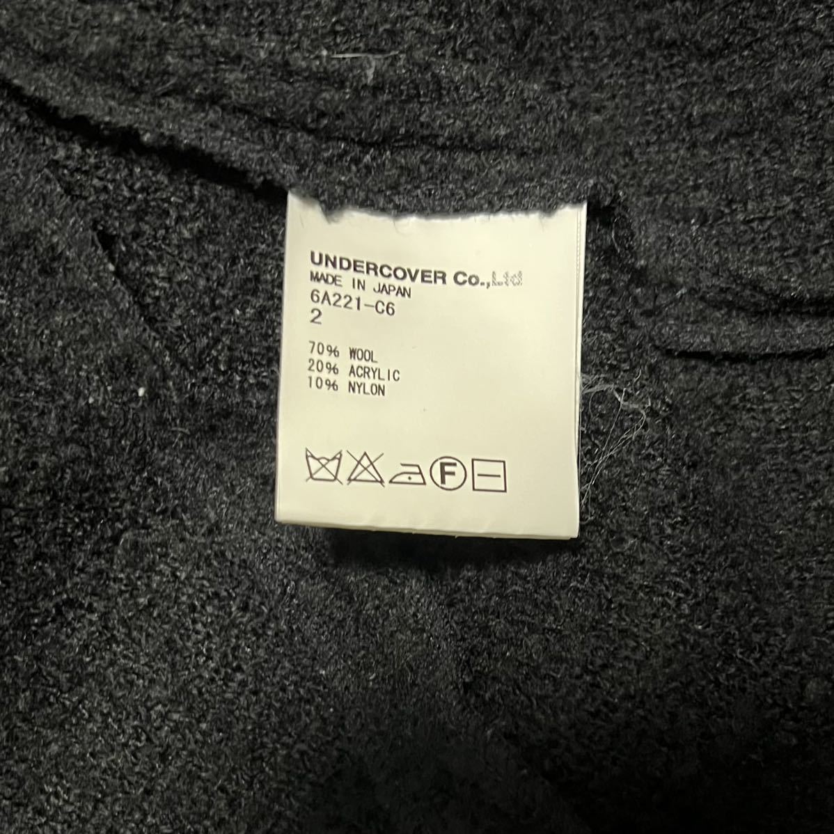 06AW UNDERCOVERISM ロングニット コート ウール ジップアップ 06AW UNDERCOVERISM ロングニット コート ウール ジップアップ