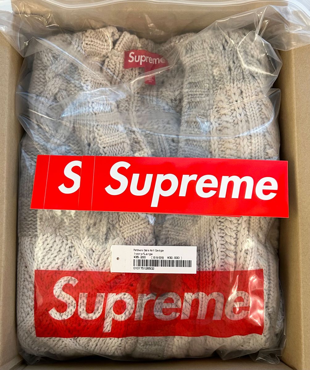 Supreme Patchwork Cable Knit Cardigan シュプリーム パッチ Supreme Patchwork Cable Knit Cardigan シュプリーム パッチ