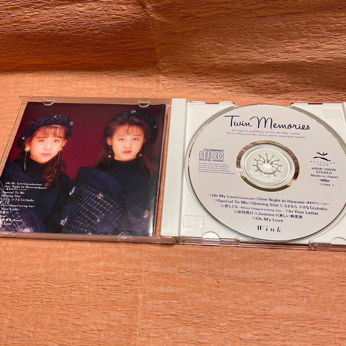 中古CD Wink ！TWIN Memories ！　OhMyLove 、愛してる、夜間飛行、淋しい熱帯魚、他全11曲　歌詞付き_画像3