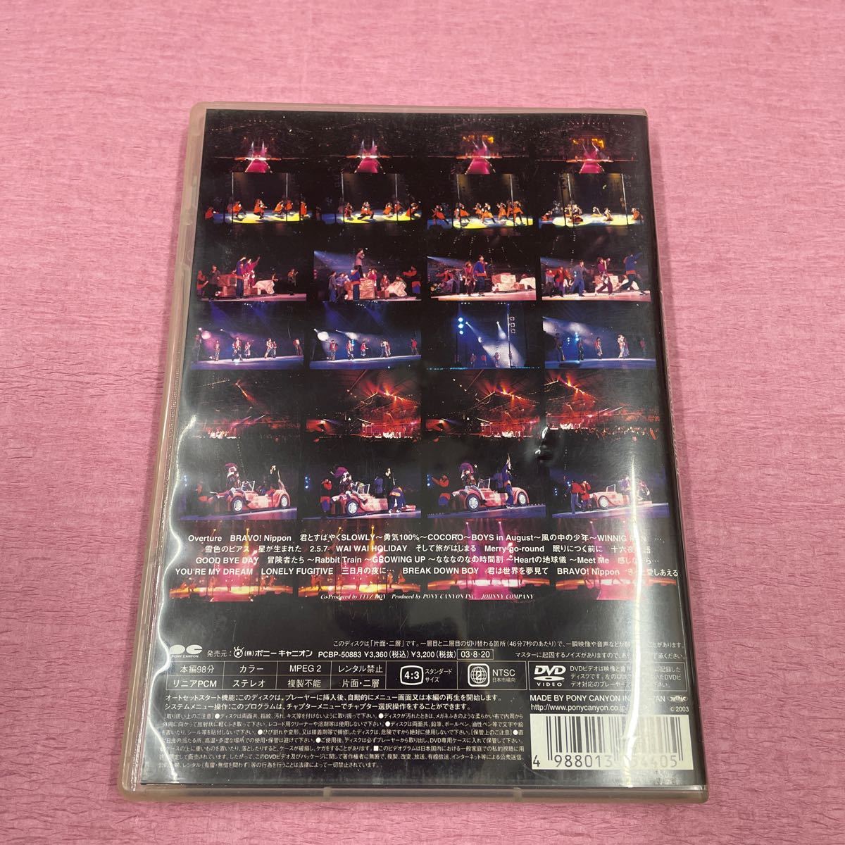 中古DVD 光ゲンジ！　93'WINTER CONCET BRAVO!NiPPon at YOYOGI NATIONAL STADIUM _画像5