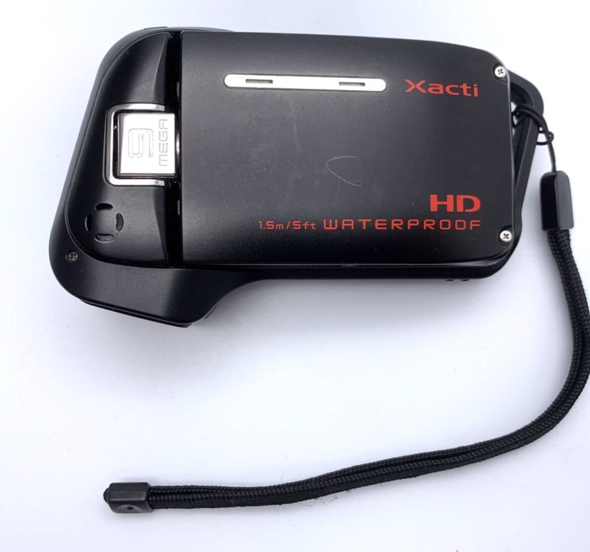 SANYO/サンヨー　デジタルムービーカメラ　DMX-CA9　Xacti 　WATERPROOF　ブラック　現状品_画像1