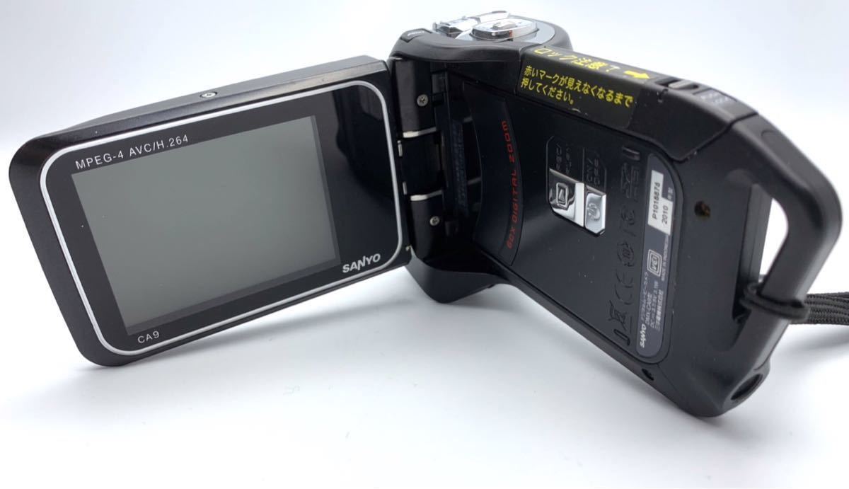 SANYO/サンヨー　デジタルムービーカメラ　DMX-CA9　Xacti 　WATERPROOF　ブラック　現状品_画像9