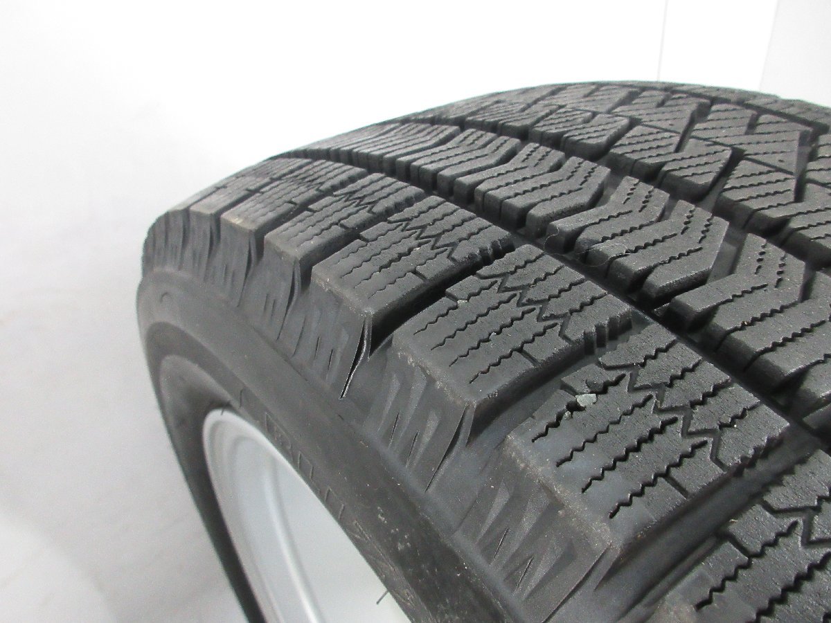 ■中古タイヤホイール■ TECMAG 17インチ 7J +50 5H 114.3 BRIDGESTONE VRX2 215/55R17 94Q ST 冬 激安 送料無料 K24_減り