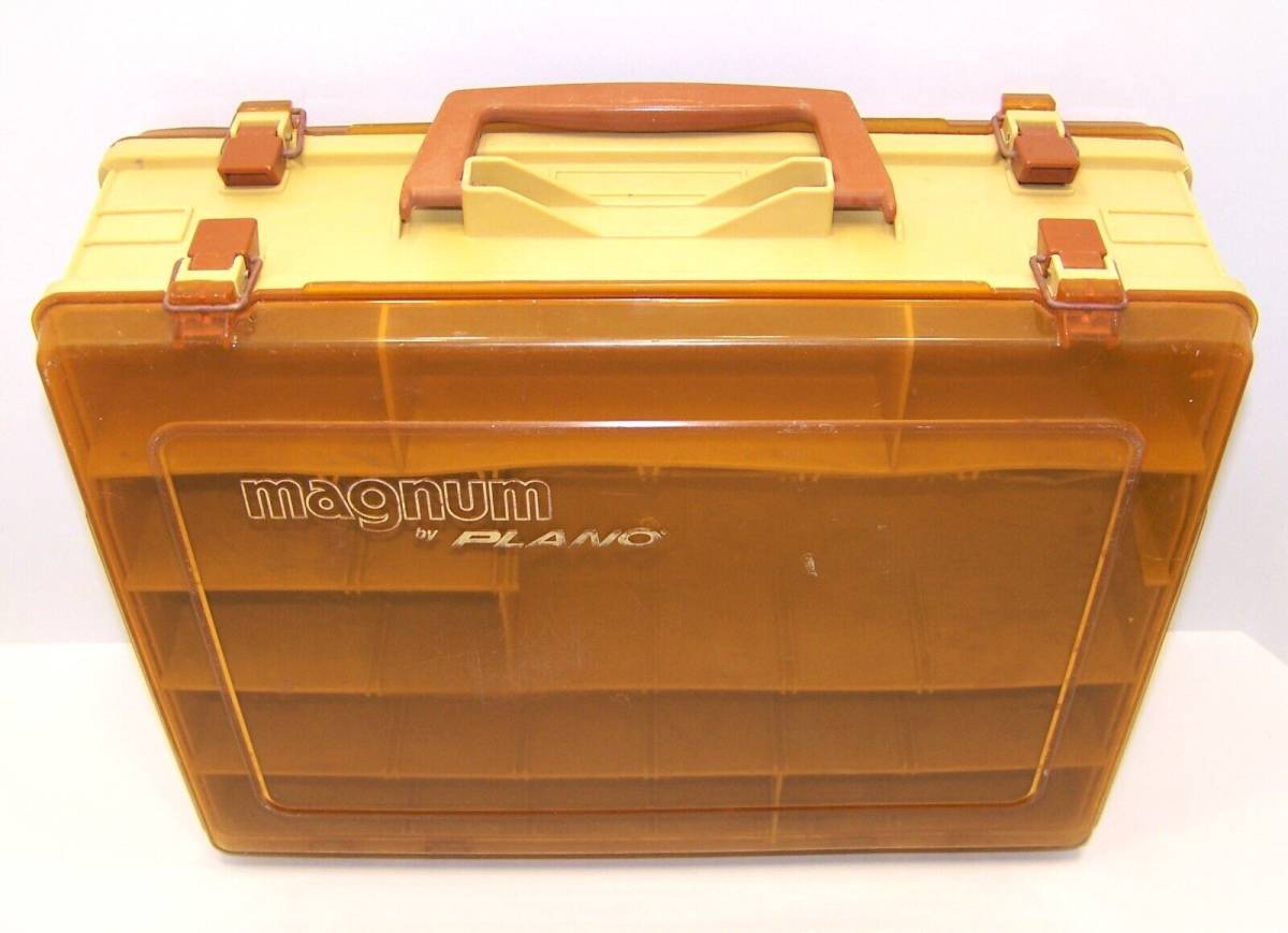 Vintage Magnum By Plano Double Sided Portable Fishing Tackle Box
