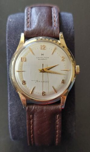 14k Gold Vintage Hamilton Masterpiece Thin-O-Matic Automatic