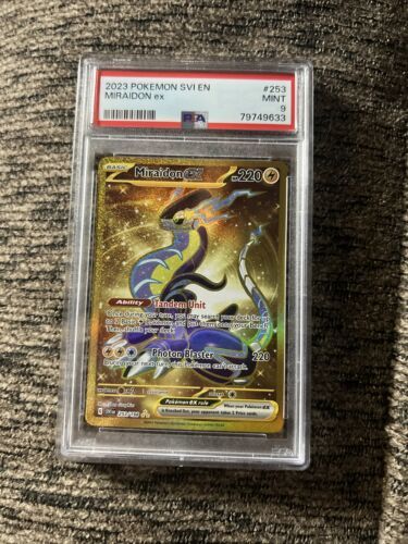 Pokemon TCG Card SV1 Scarlet & Violet 253/198 Secret Rare Miraidon EX GOLD  HYPER