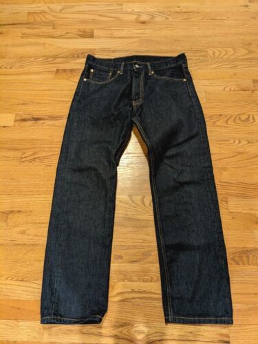 LEVIS 505 JEANS DARK WASH MENS W 33 L 30 海外 即決-