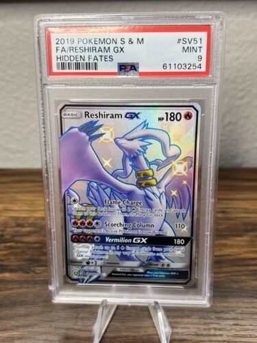 Pokémon Hidden Fates Shiny Vault SV51/SV94 Reshiram GX CGC 9.5 Gem