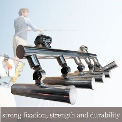 5 Rod Holder Fishing Console Boat T Top Rocket Launcher Stainless Steel  USA 海外 即決 - スキル、知識
