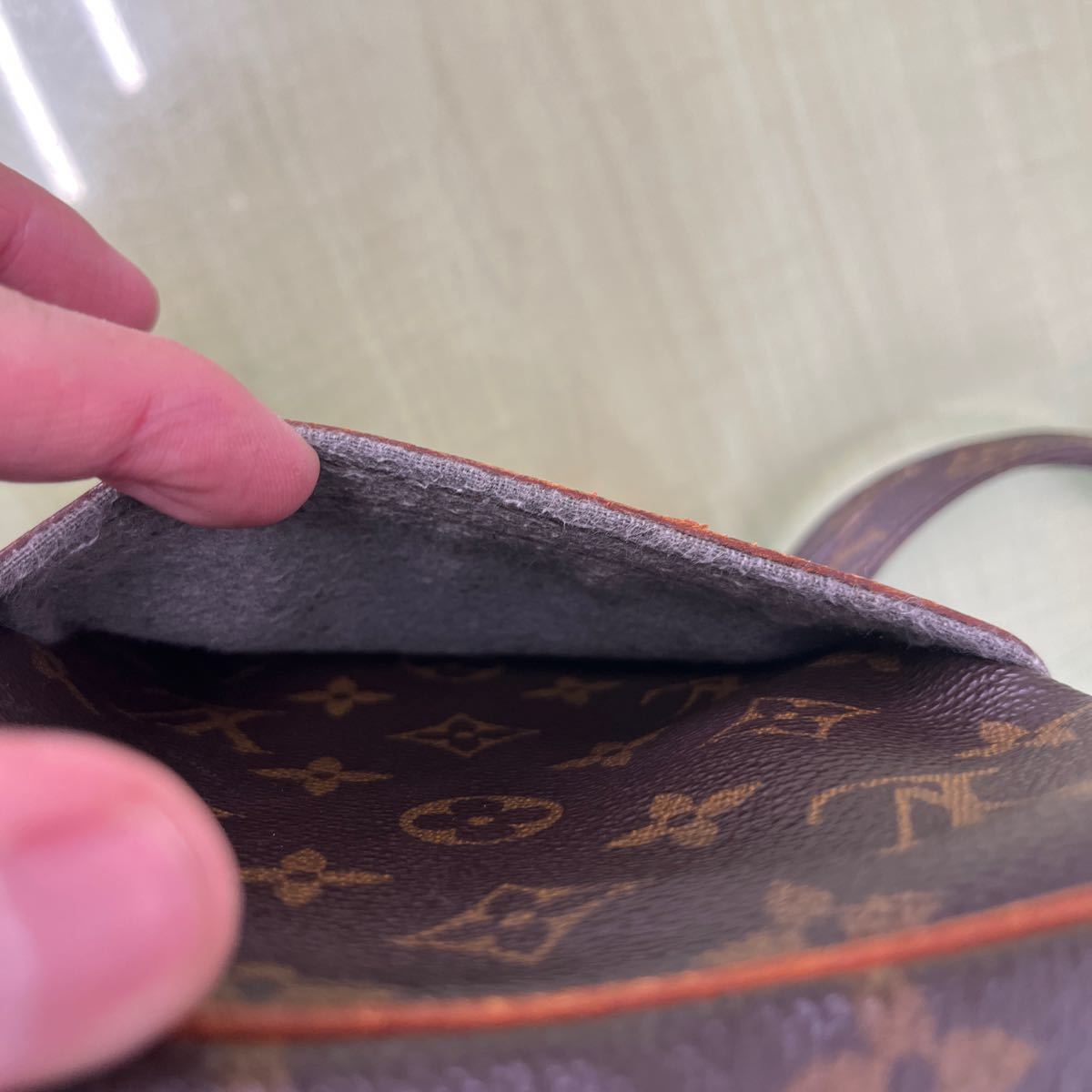 ●LOUIS VUITTON ルイヴィトン ショルダーバッグ ダヌーブ M45266モノグラム ジャンク_画像5