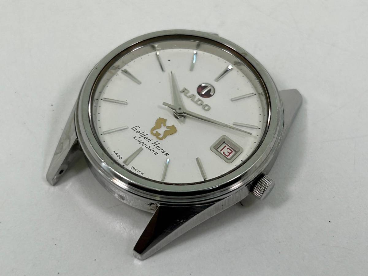 F0511−85 2317【1円スタート】RADO ラドー　ゴールデンホース　サファイア　自動巻　腕時計　メンズ　稼働_画像7