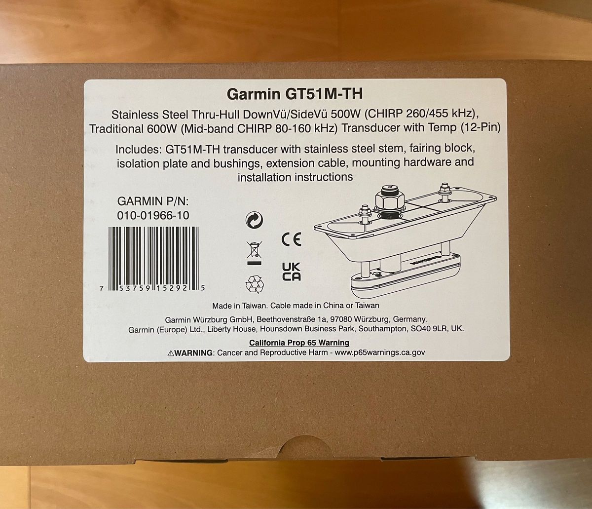 ガーミン　GT51M-THスルーハル振動子 Yahoo!フリマ（旧）のサムネイル