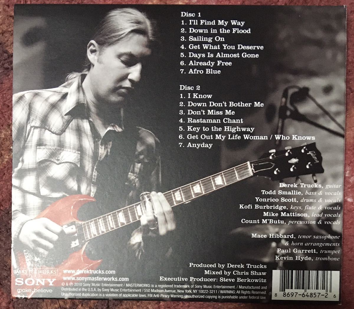The Derek Trucks Band[Roadsongs]2枚組ライブ名盤！/ブルースロック/サザンロック/スワンプ/スライドギター/The Allman Brothers Band関連_画像2