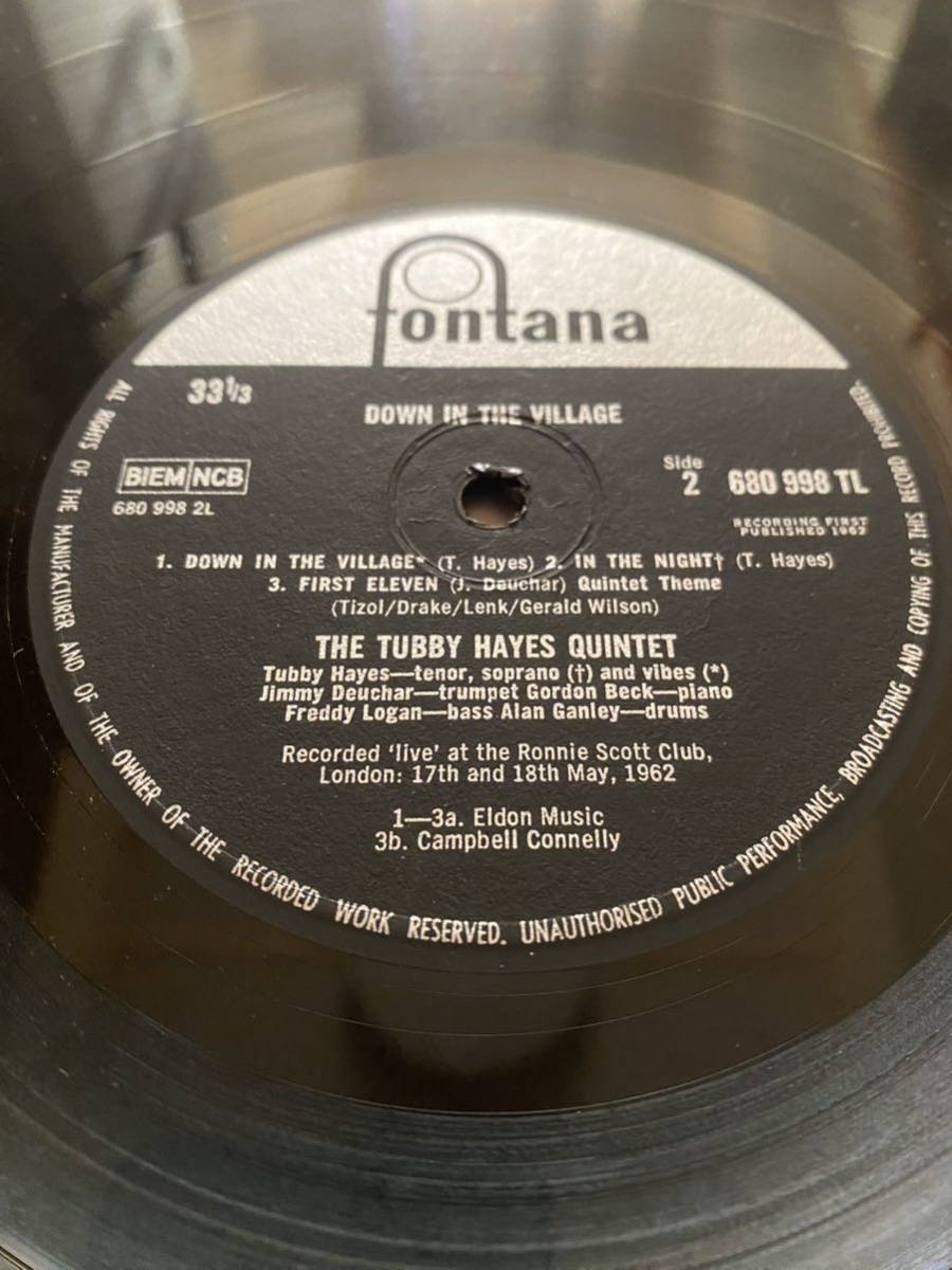 イギリスジャズ史に燦然と輝く自身屈指の傑作ライブ盤/‘62英Fontana原盤/ Tubby Hayes Quintet [Down In The Village]/Hard Bop/入手困難_画像10