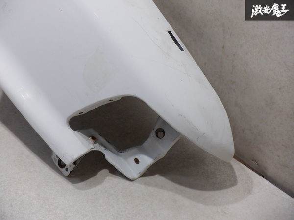  Mitsubishi original E39A Galant front fender right right side driver`s seat side solid white shelves 1J22