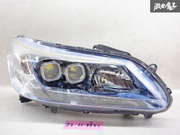 ホンダ純正 CR6 CR7 アコードハイブリッド 前期 LED ヘッドライト ヘッドランプ 右 右側 運転席側 STANLEY W1169 棚2L13_画像1