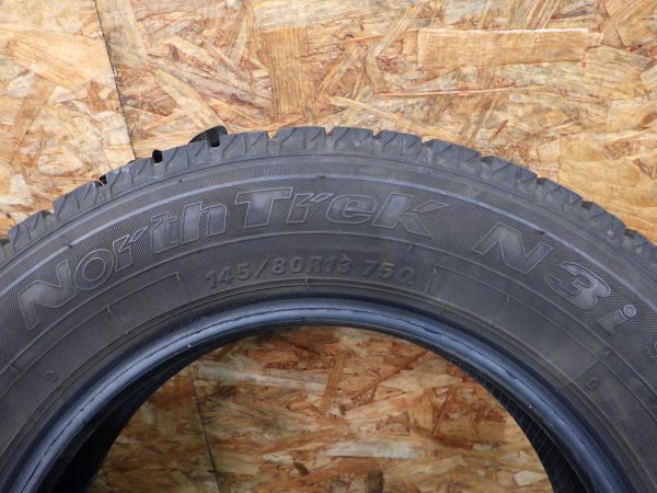 オートバックス North Trek N3i 145/80R13 75Q 2021年製 7.5~8.5分山 日本製 4本 【スタッドレス】_画像8