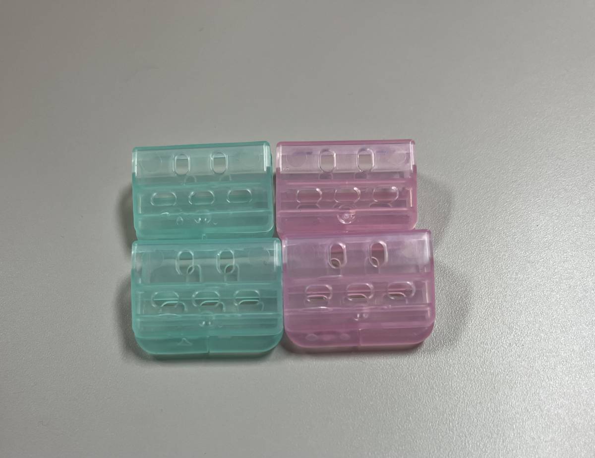 歯ブラシ ホルダー キャップ 4個セット ピンク×2、グリーン×2_画像1