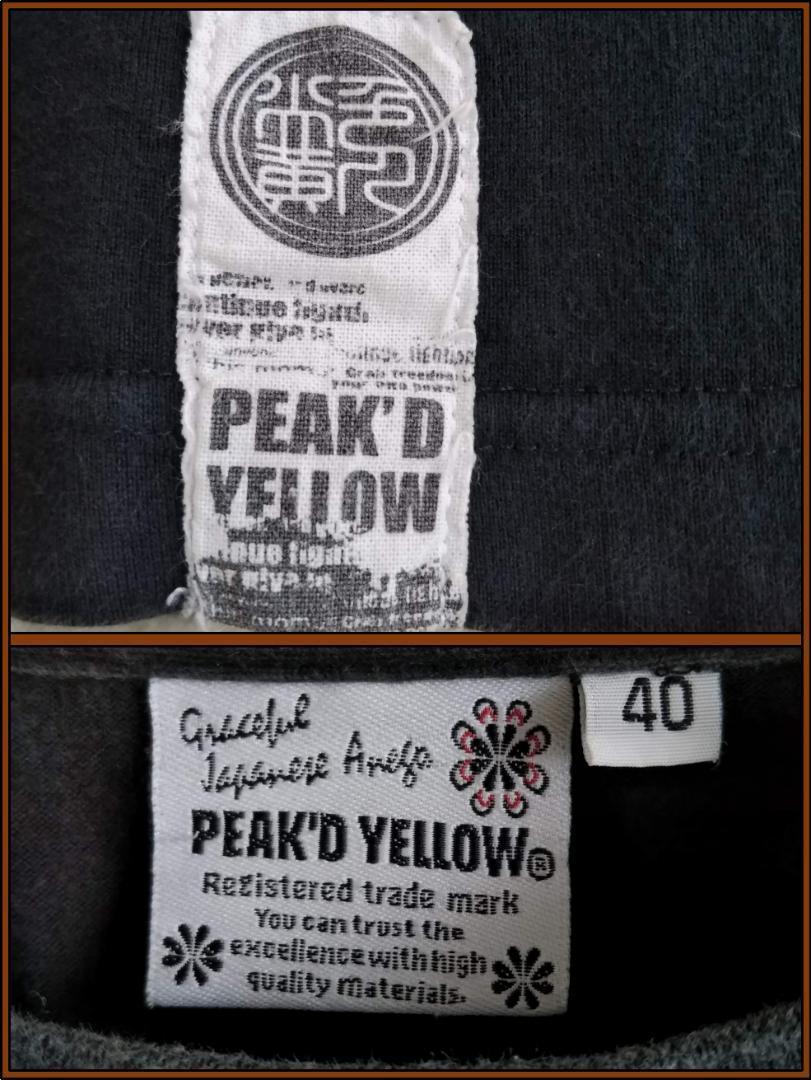 PEAK’D YELLOW ピークドイエロー 花魁 ロック Ｔシャツ　3503_画像10